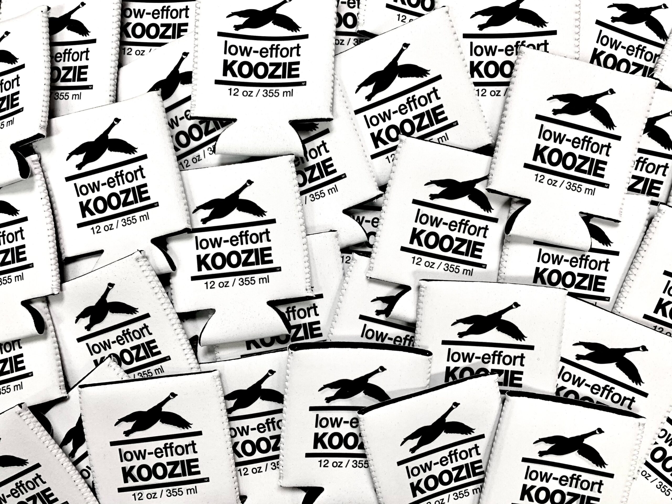12 oz Low-effort Goose Koozie - Pile