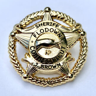 Flodown Badge - Polished Gold