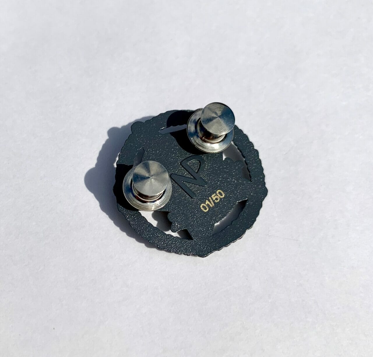 Antique Flodown Badge Back