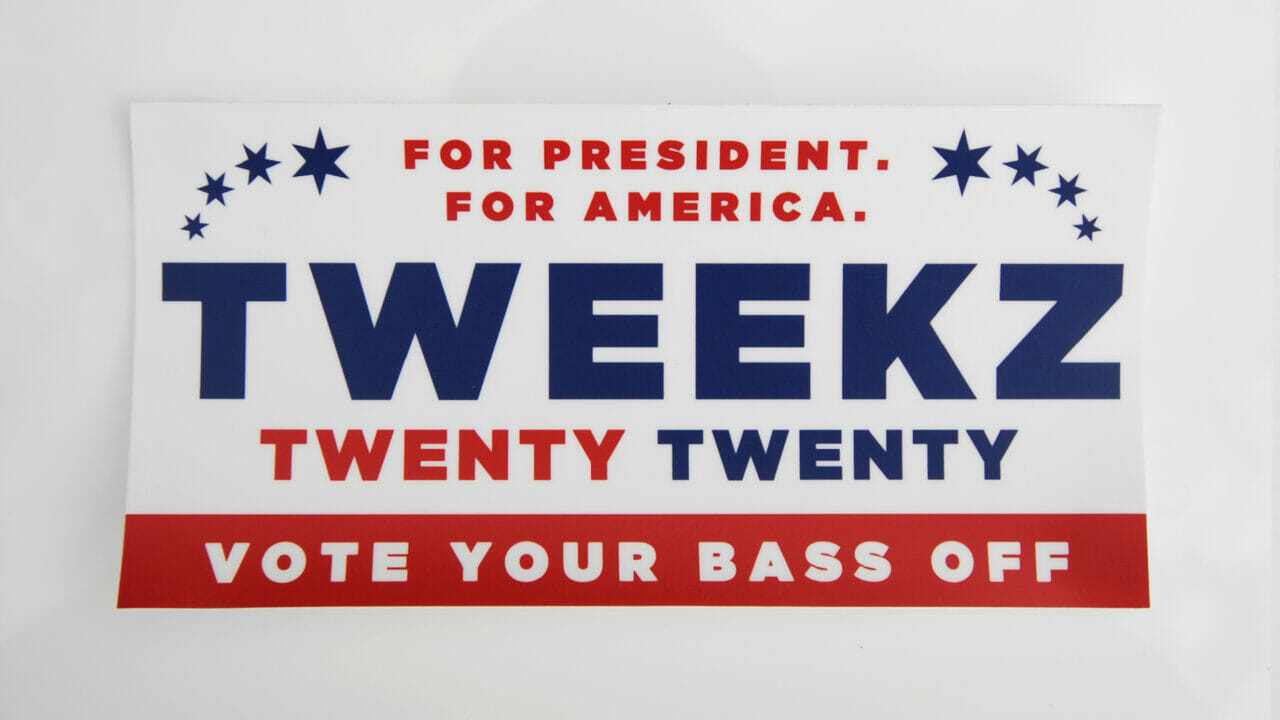 Tweekz 2020 Bumper Sticker v1 Cropped