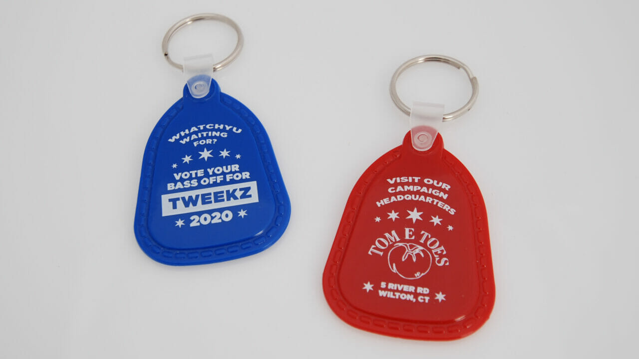 Tweekz 2020 Saddle Tag Keychains Cropped