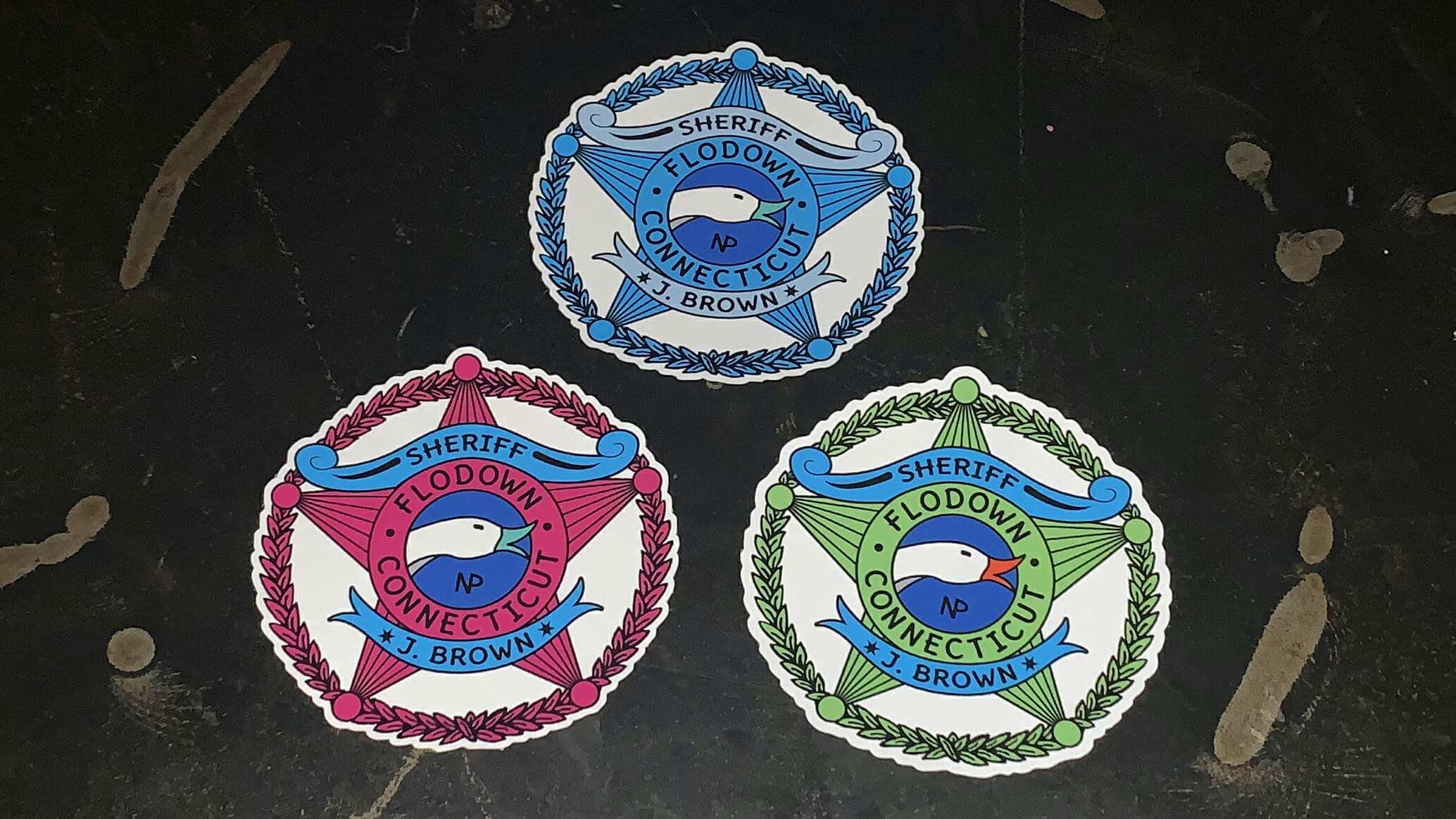 NP - 2020 - Goose - Sheriff Badge - Window Clings