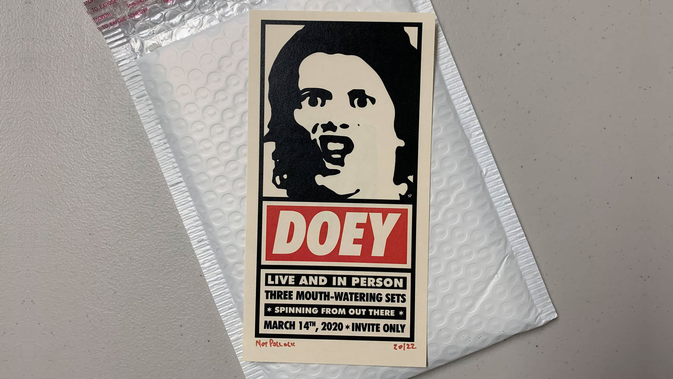 Doey Joey Private Event Handbills - Single - Crop