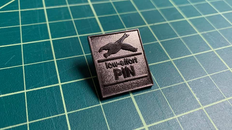 Low Effort Goose Pin - Raw Black Nickel