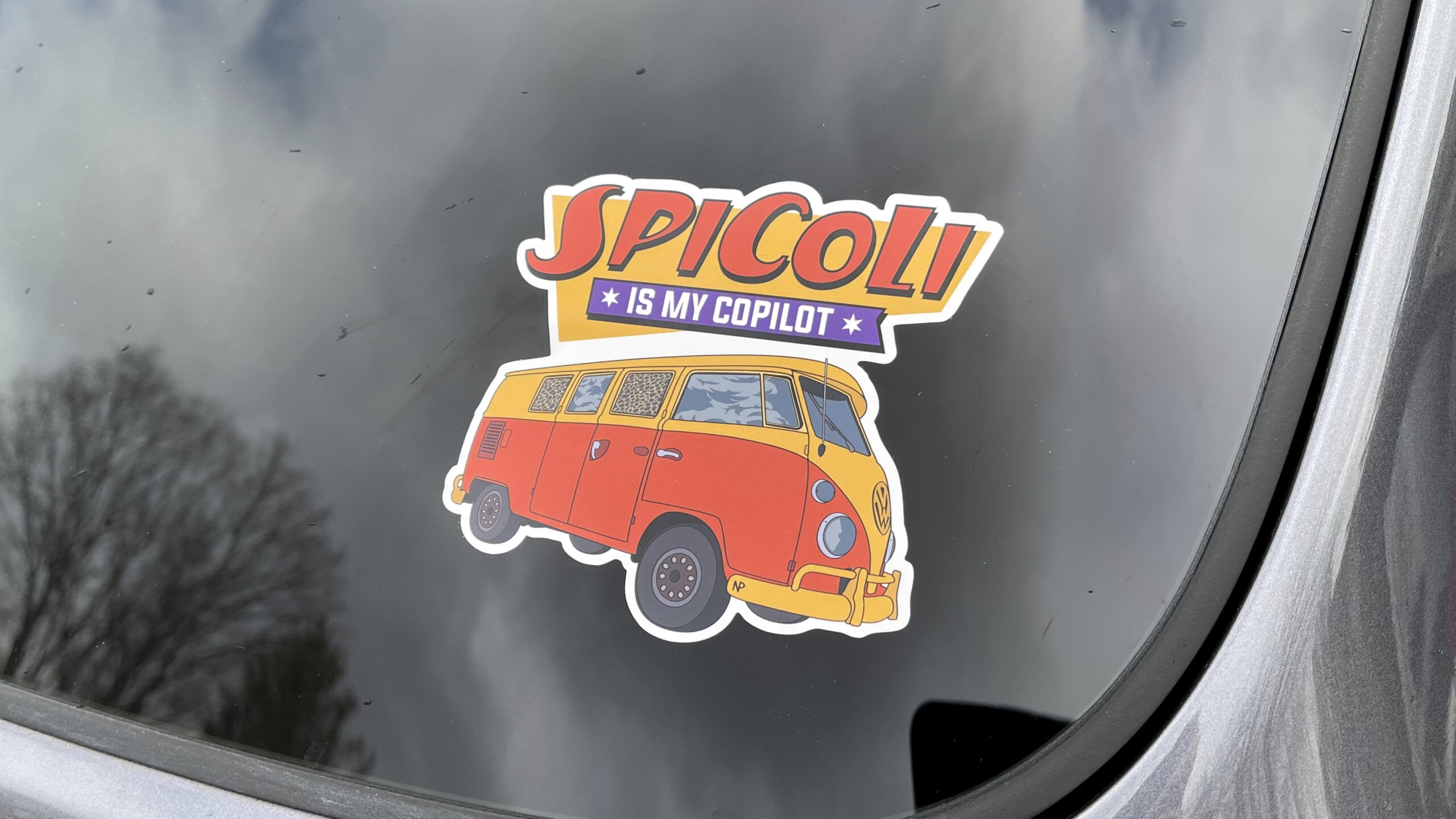 Not Pollock - Spicoli Bus - 4 inch Window Cling